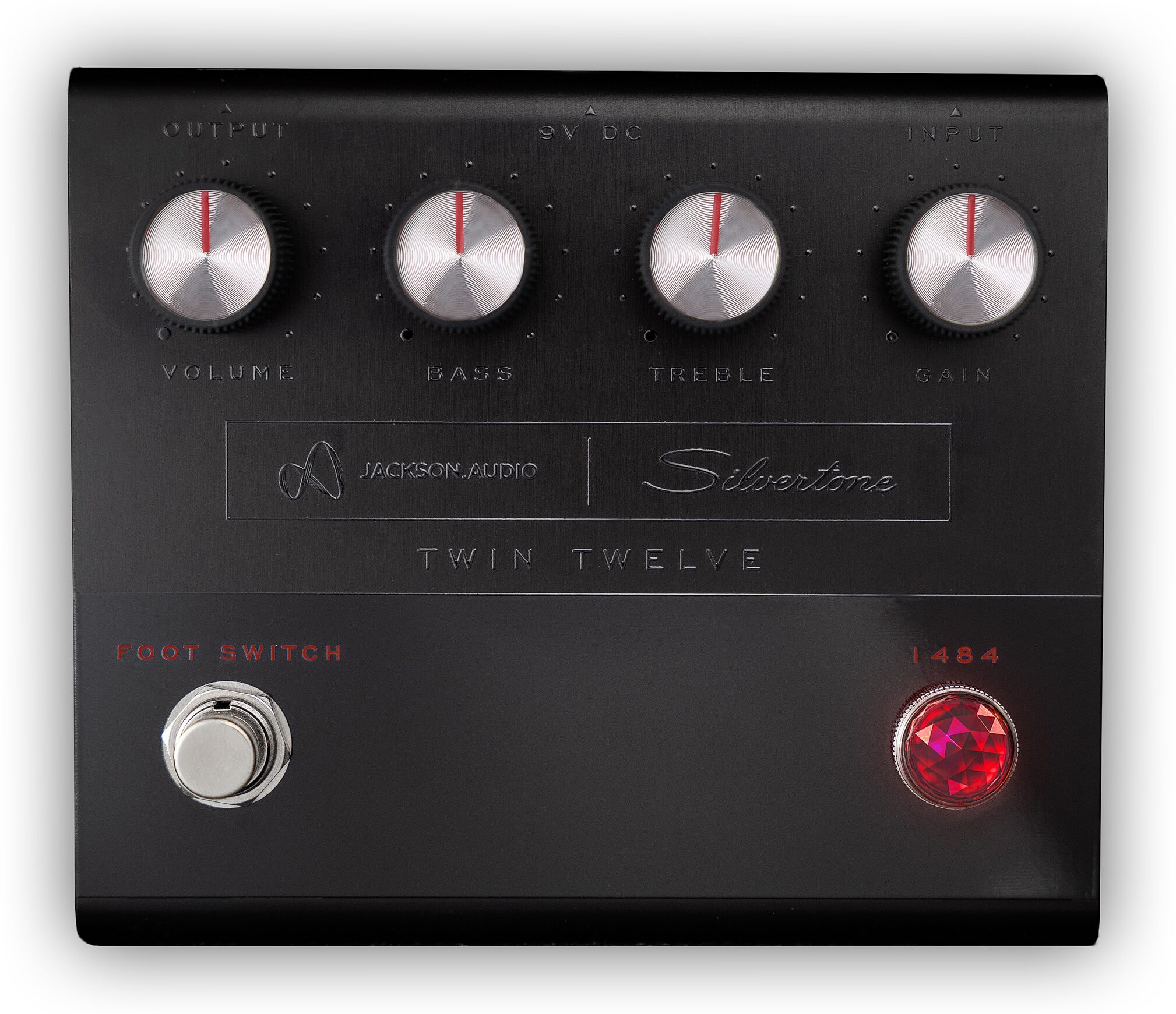Jackson Audio Silvertone 1484 Twin Twelve Preamp Pedal - Limited Edition Black, Limited Edition Black, Action Position Back