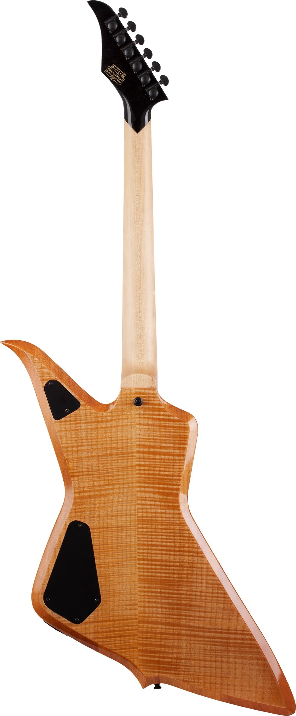 Wylde Audio Blood Eagle Raw Top Electric Guitar, Action Position Back