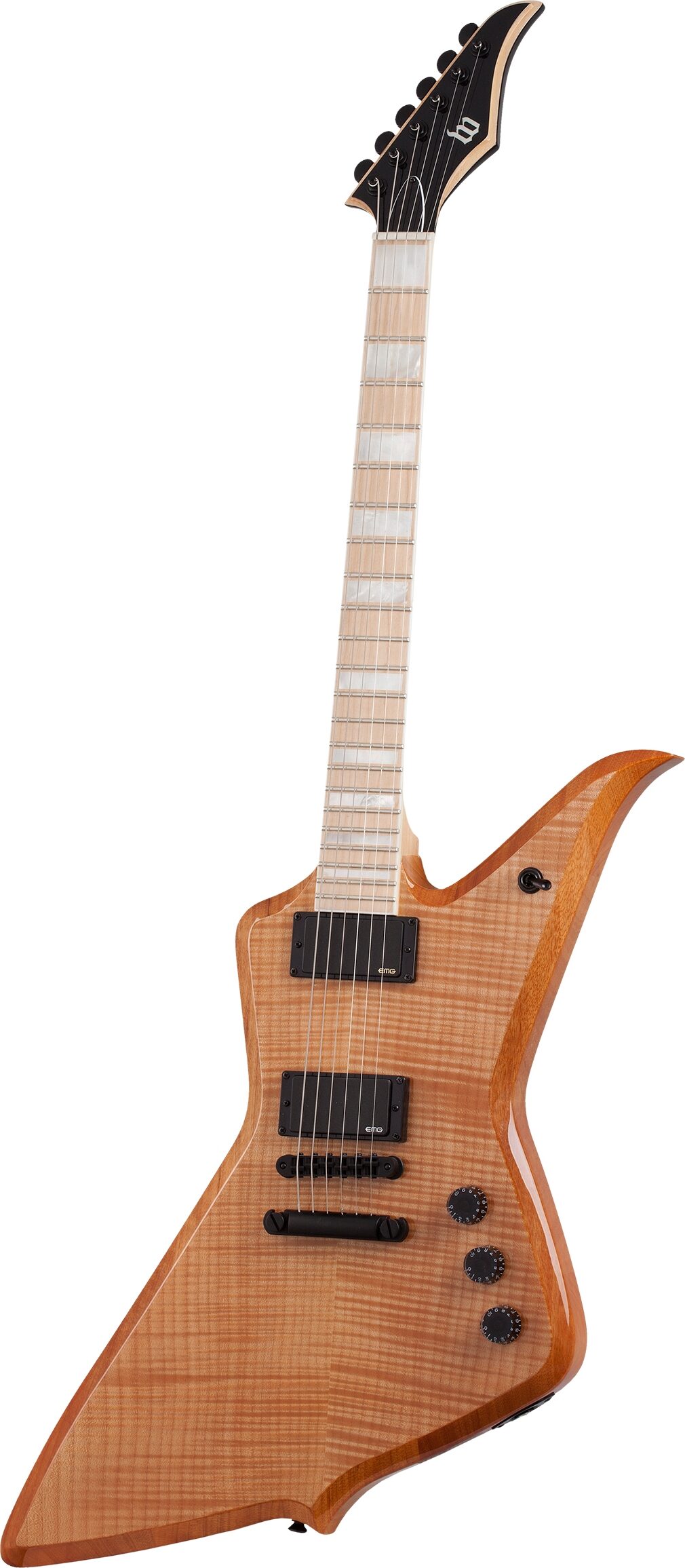 Wylde Audio Blood Eagle Raw Top Electric Guitar, Action Position Back