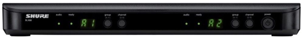 Shure BLX88 Dual Wireless Receiver for BLX Wireless System, Band H10, Open Box (Like New), Main