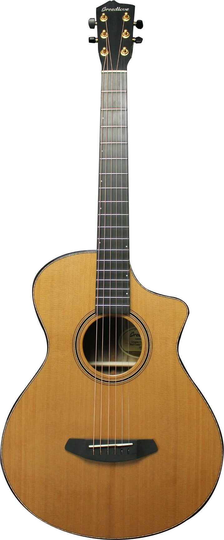 Breedlove Limited Edition Oregon Concertina CE Red Cedar Acoustic-Electric Guitar (with Case), Action Position Back