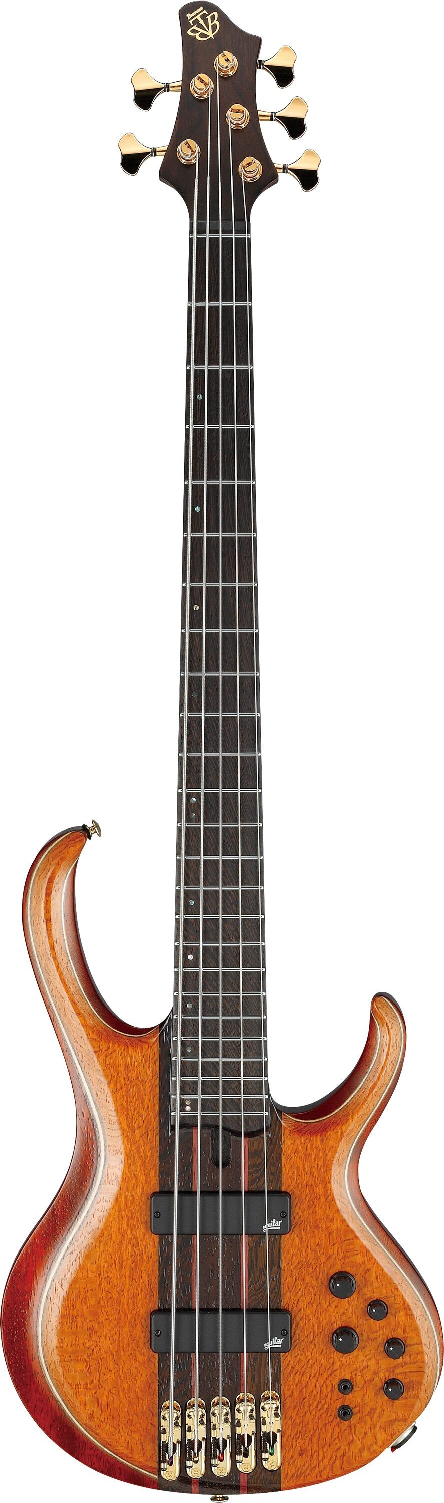 Ibanez BTB1905LW Premium Electric Bass, 6-String (with Gig Bag), Action Position Back