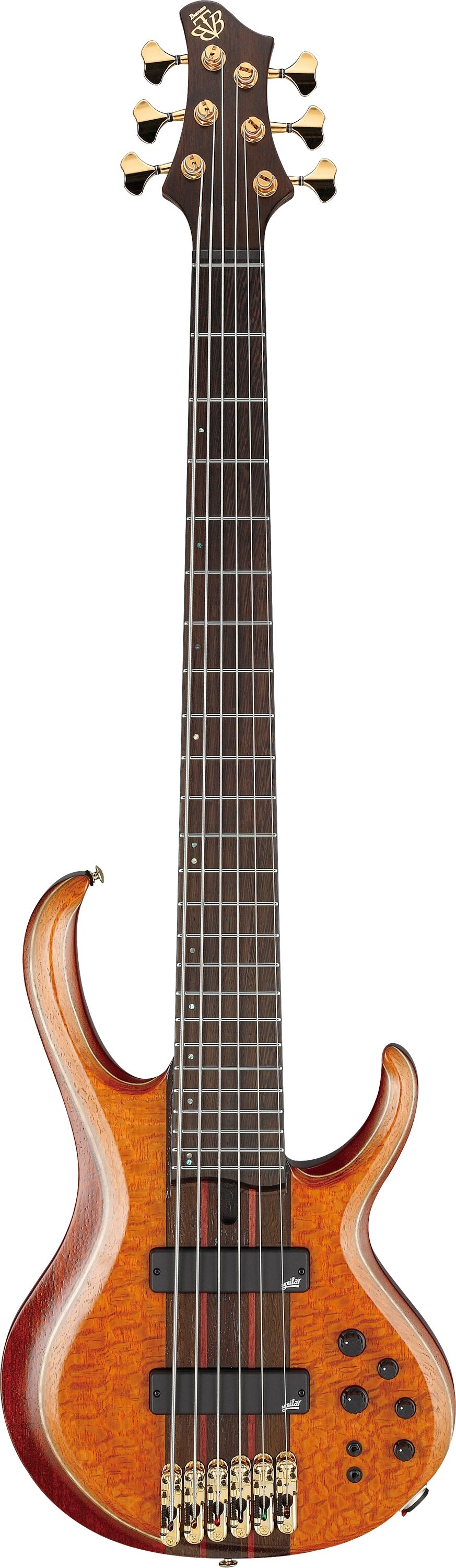 Ibanez BTB1906LW Premium Electric Bass, 6-String (with Gig Bag), Action Position Back