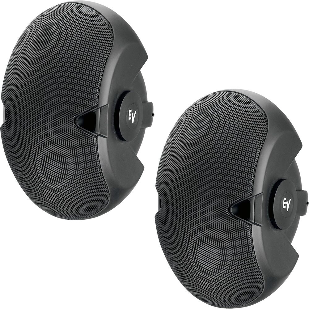 Electro-Voice EVID 3.2 Dual 3.5" 2-Way Surface-Mount Passive, Unpowered Loudspeaker, Black Pair
