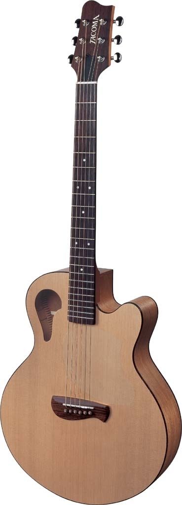 Tacoma C1C Chief Acoustic Guitar, Cutaway with Hardshell