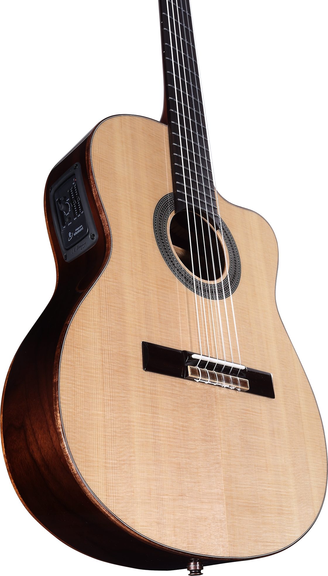 Alvarez Cadiz Hybrid Classical Acoustic-Electric Guitar, Rear detail Back