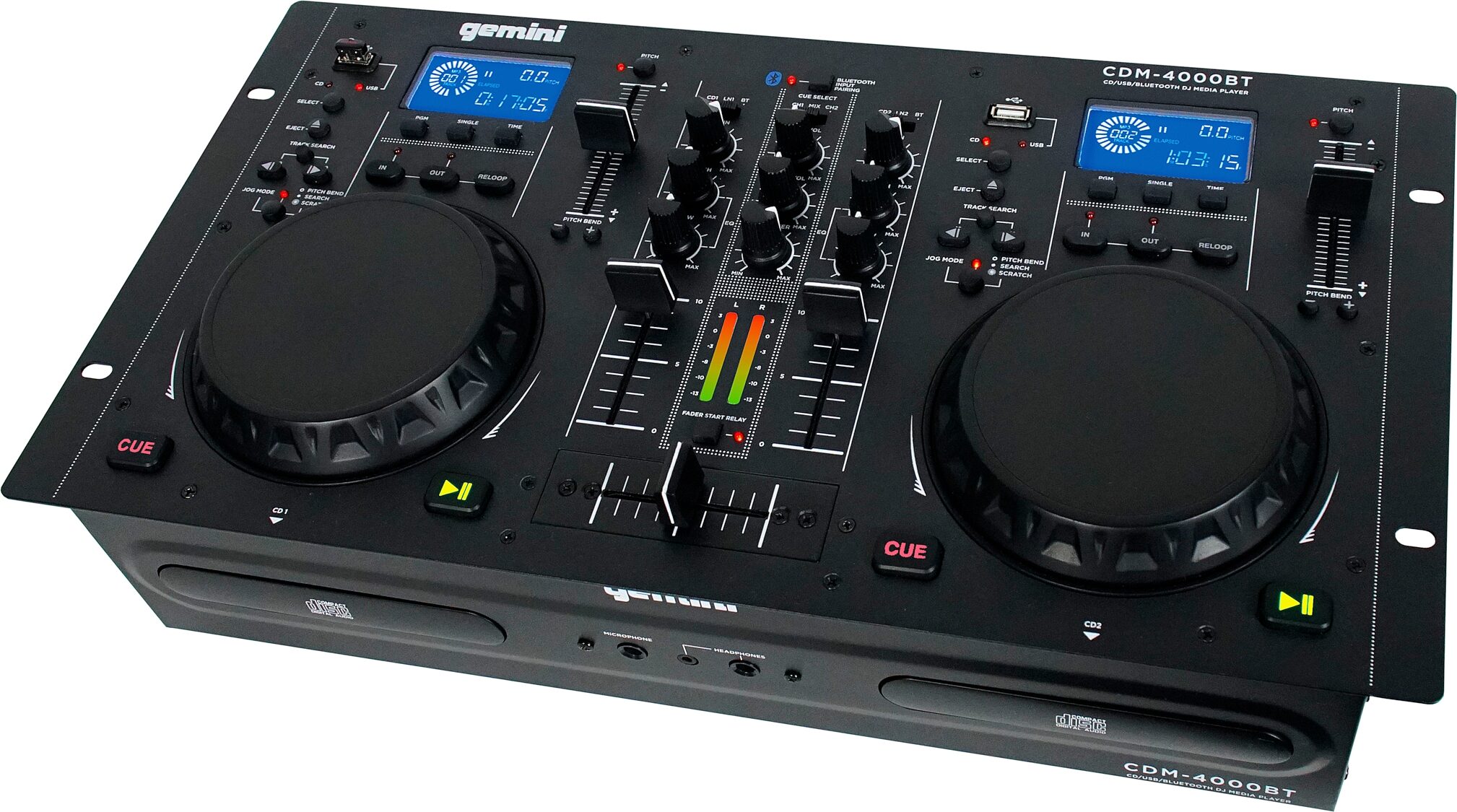 Gemini CDM-4000BT CD/USB/Bluetooth DJ Media Player | zZounds