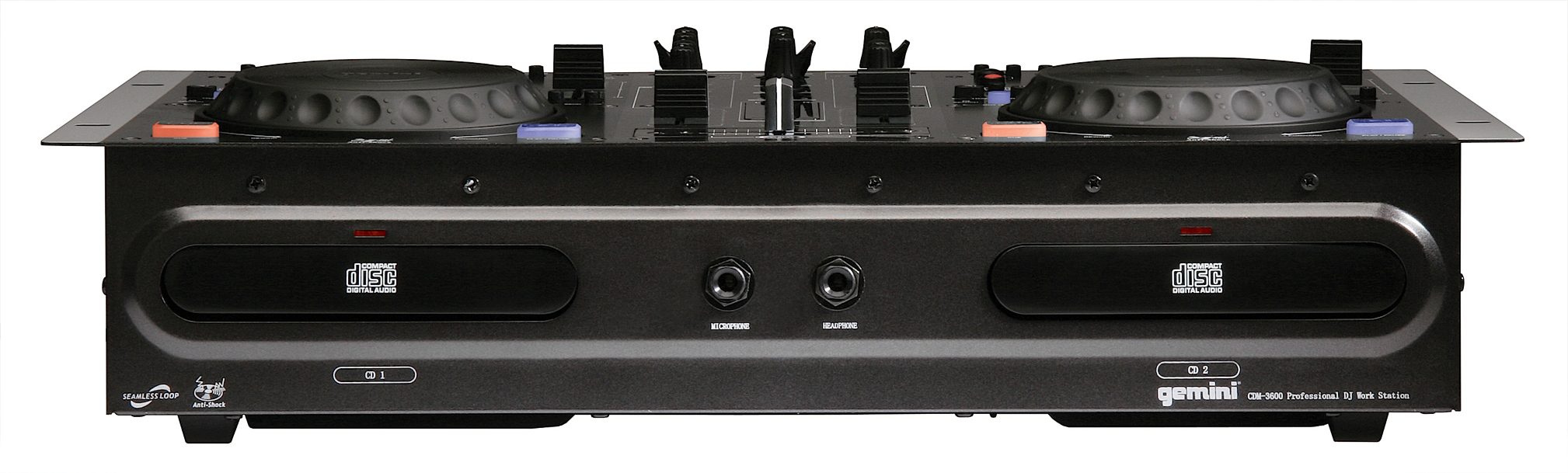 Gemini CDM3600 Dual CD Mixing Console, Front