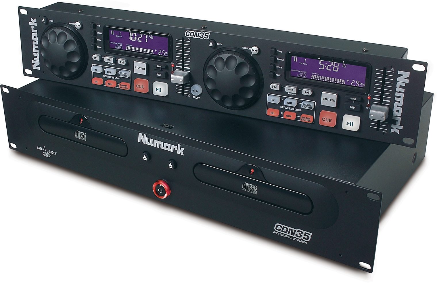 Numark CDN35 Fusion Series Dual CD Player with Anti Shock, Main