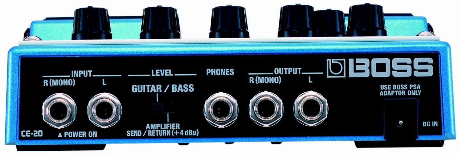 BOSS CE-20 chorus ensemble twin pedal | givingbackpodcast.com