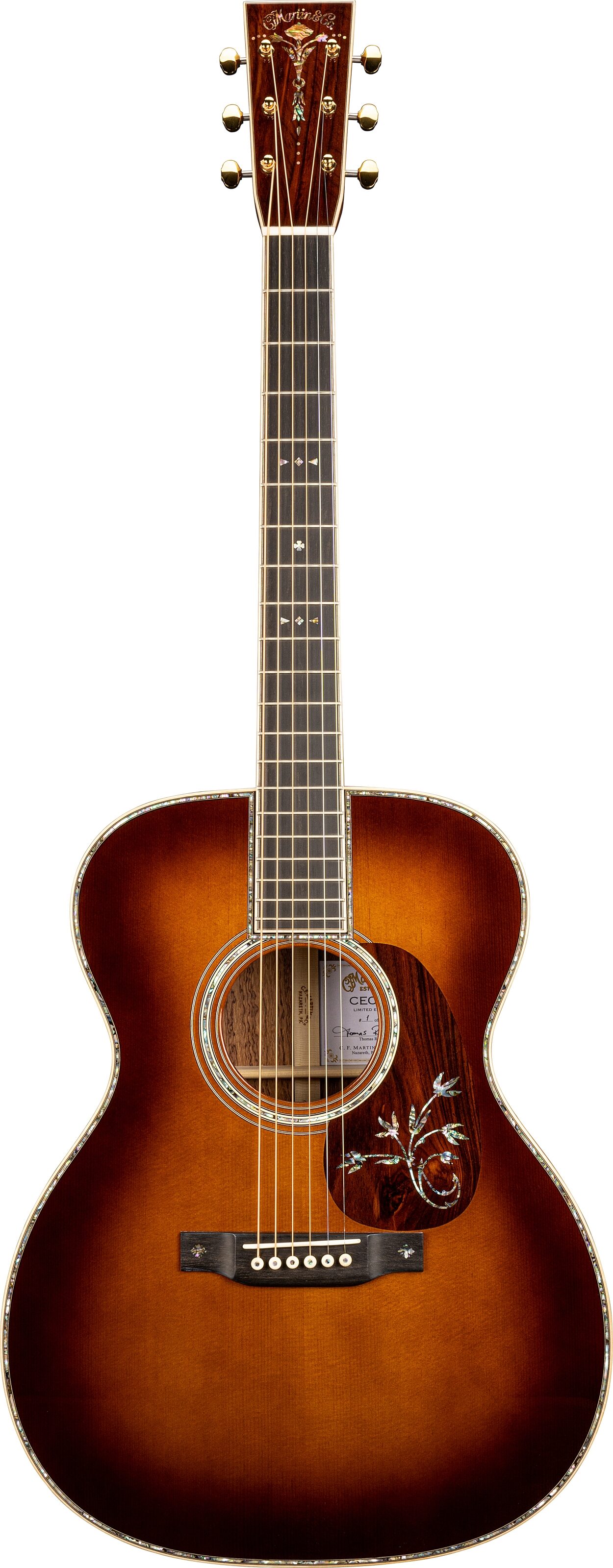Martin CEO-10 Acoustic Guitar (with Case), Action Position Back