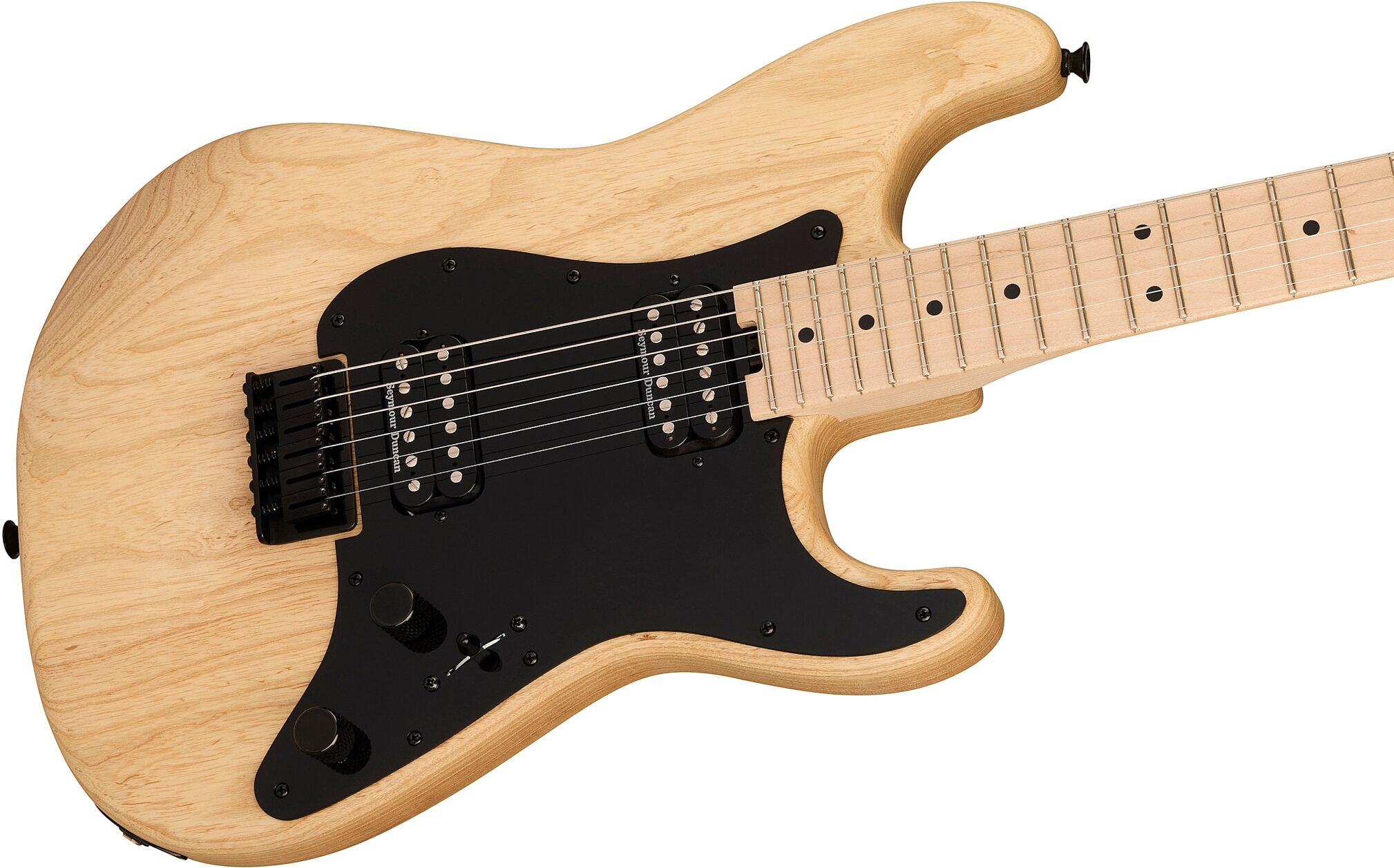 Charvel Pro-Mod So-Cal Style 1 HH HT Electric Guitar, Natural Ash, Action Position Back
