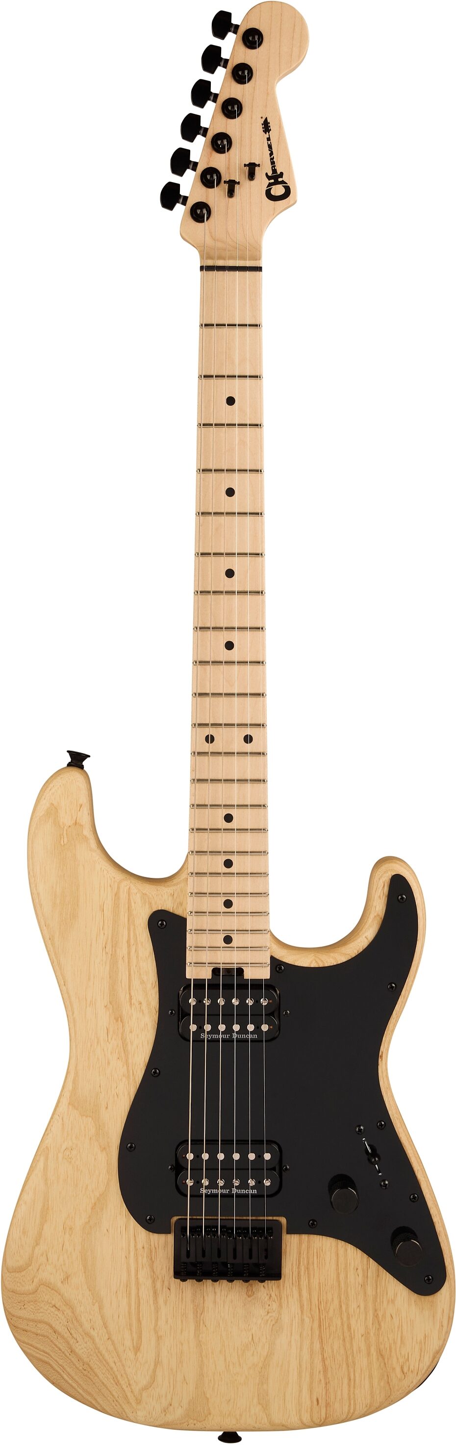 Charvel Pro-Mod So-Cal Style 1 HH HT Electric Guitar, Natural Ash, Action Position Back