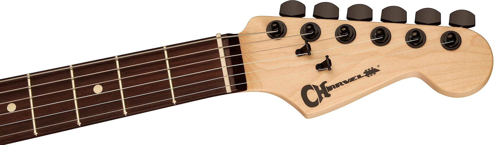 Charvel Pro-Mod So-Cal 1 HH HT Electric Guitar, with Rosewood Fingerboard, Pelham Blue, Action Position Back