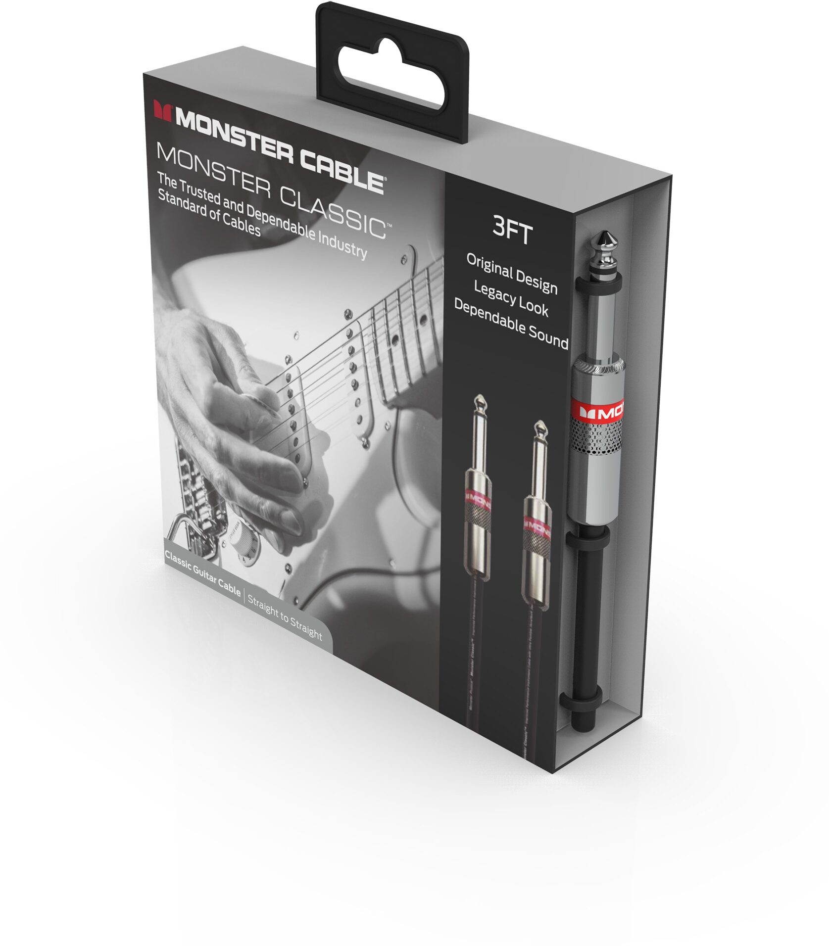 Monster Cable Classic Instrument Cable, Package Angle