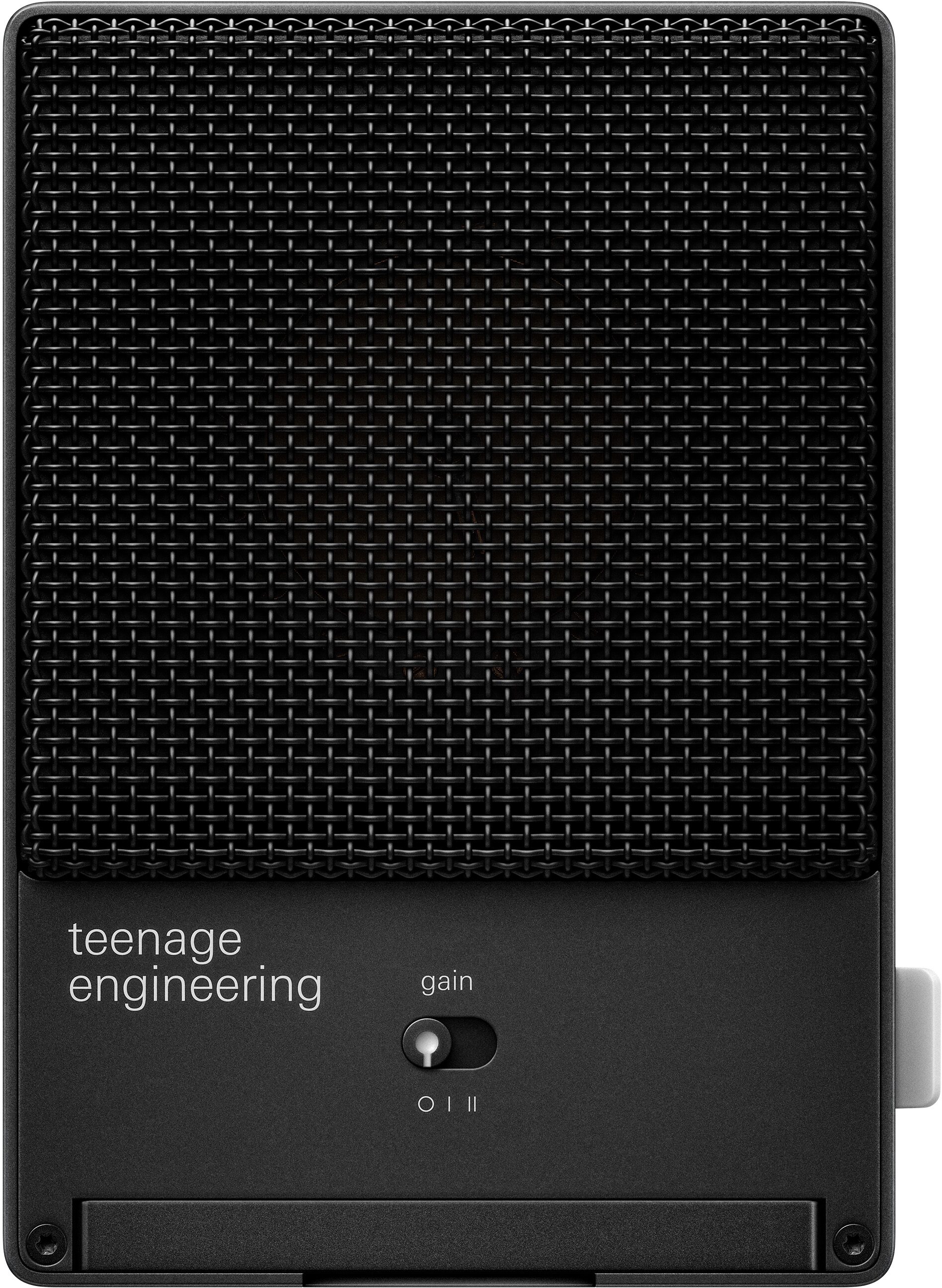 Teenage Engineering CM-15 Condenser Microphone, Black, Action Position Back