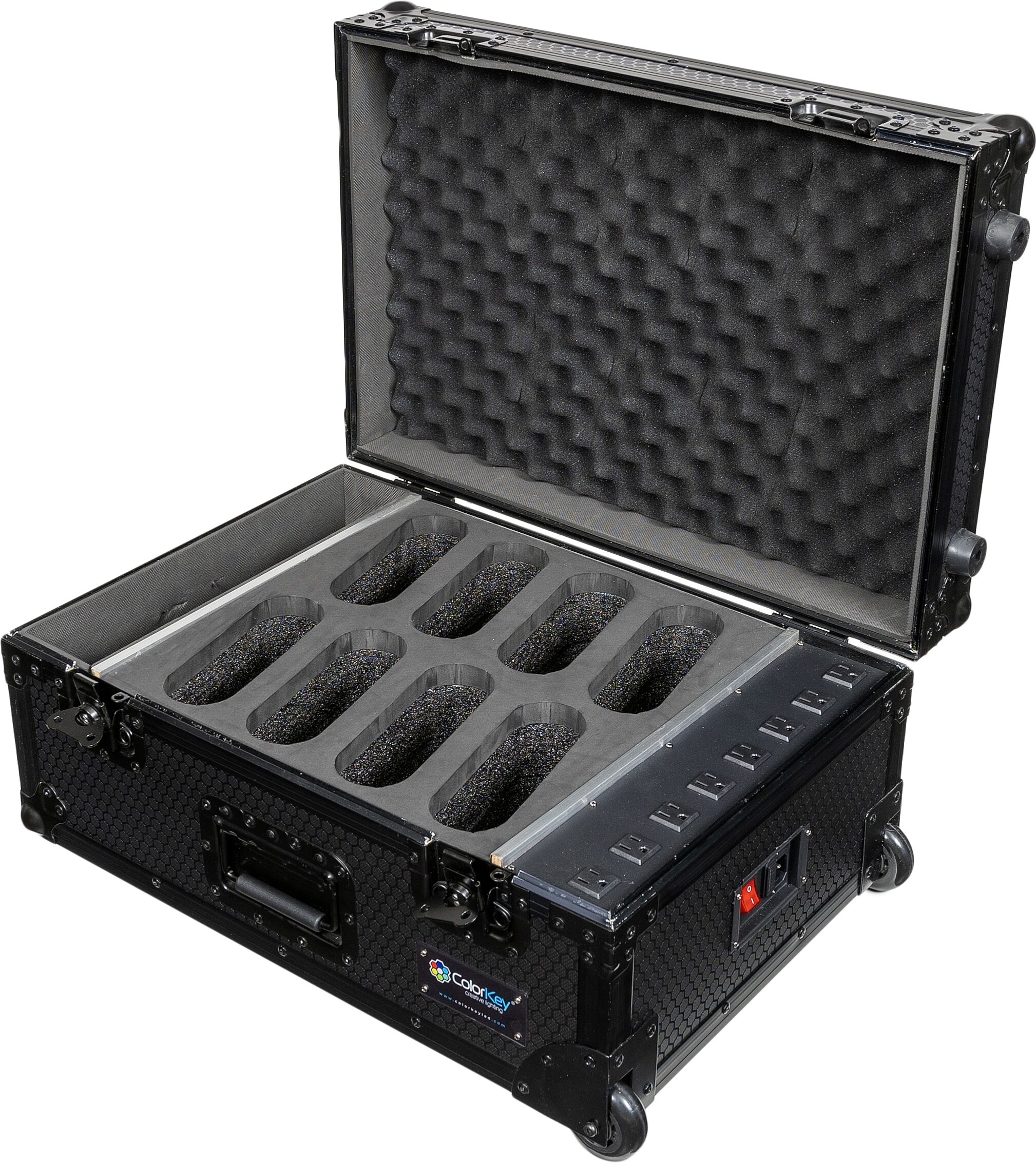 ColorKey 8-Piece Carrying Case for MobilePar HEX 5, New, Action Position Back
