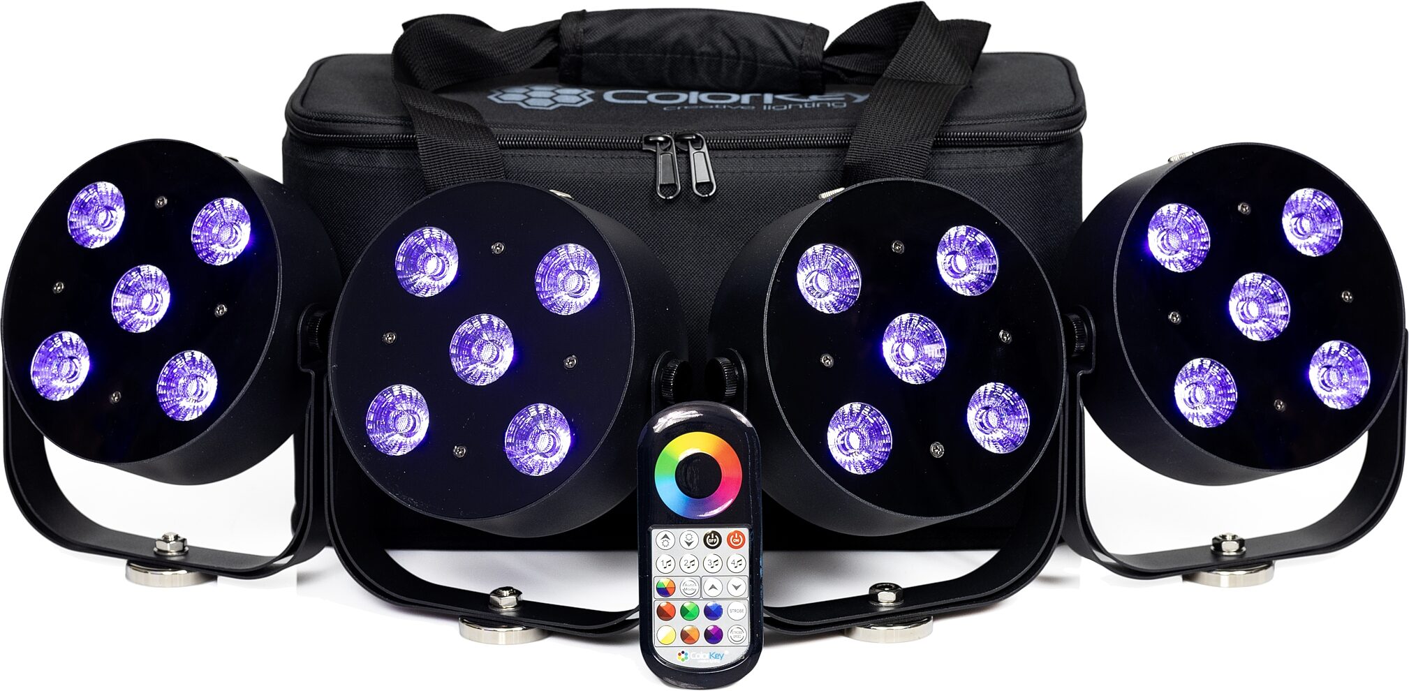 ColorKey MobilePar HEX 5 Light, 4-Pack (with Case), Action Position Back