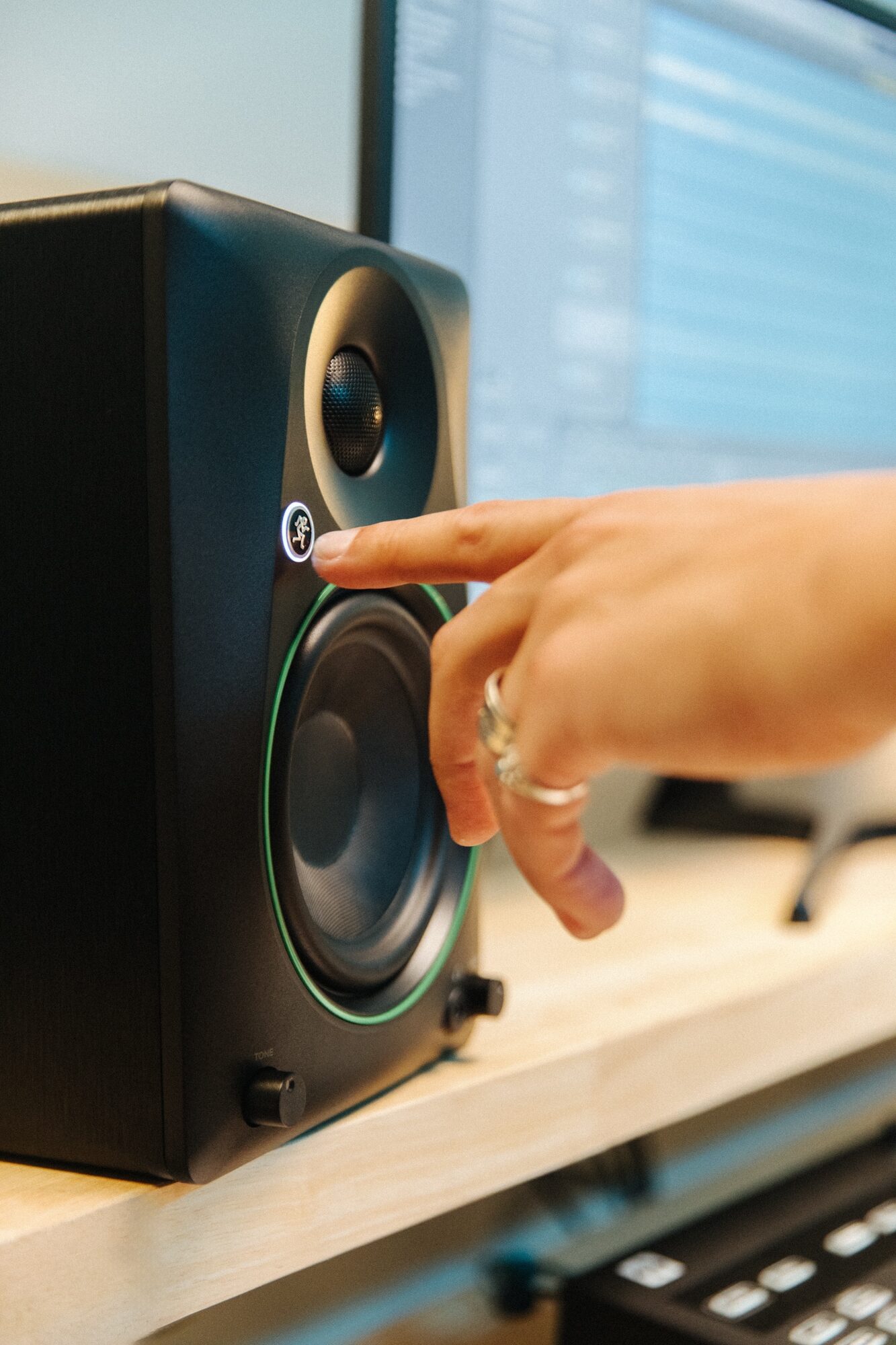 Mackie CR3.5BT Powered Studio Monitors, Pair, Action Position Back