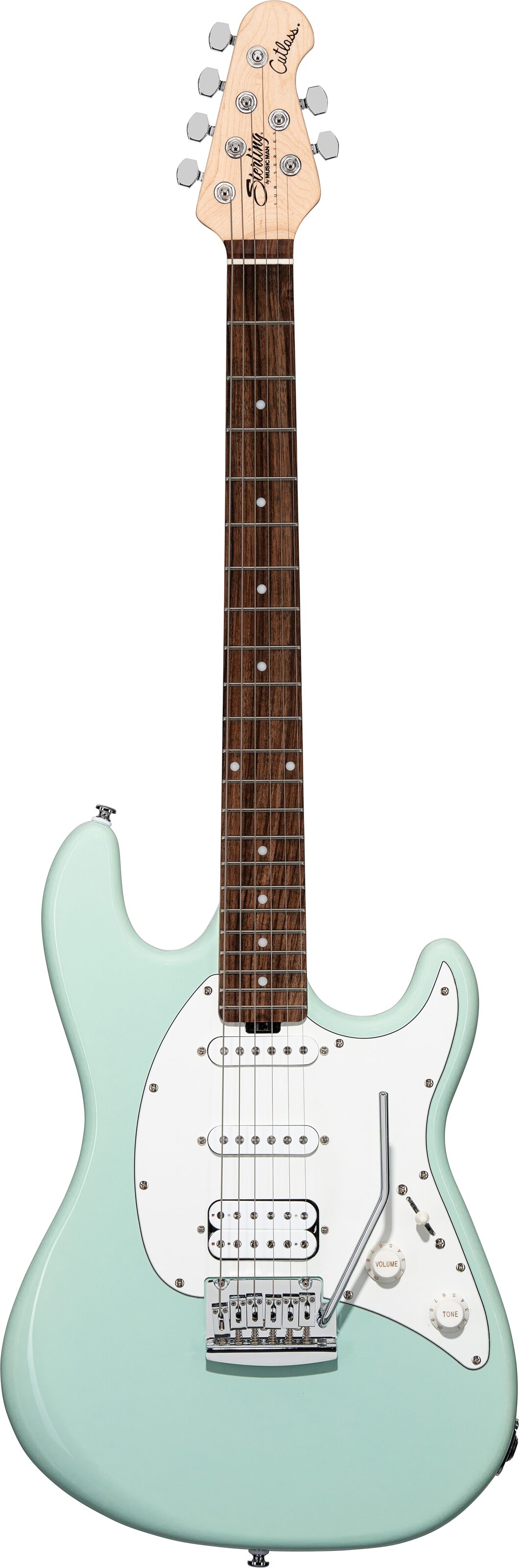 Sterling by Music Man Cutlass CT30HSS Electric Guitar, Mint Green, Open Box (Good), Action Position Back