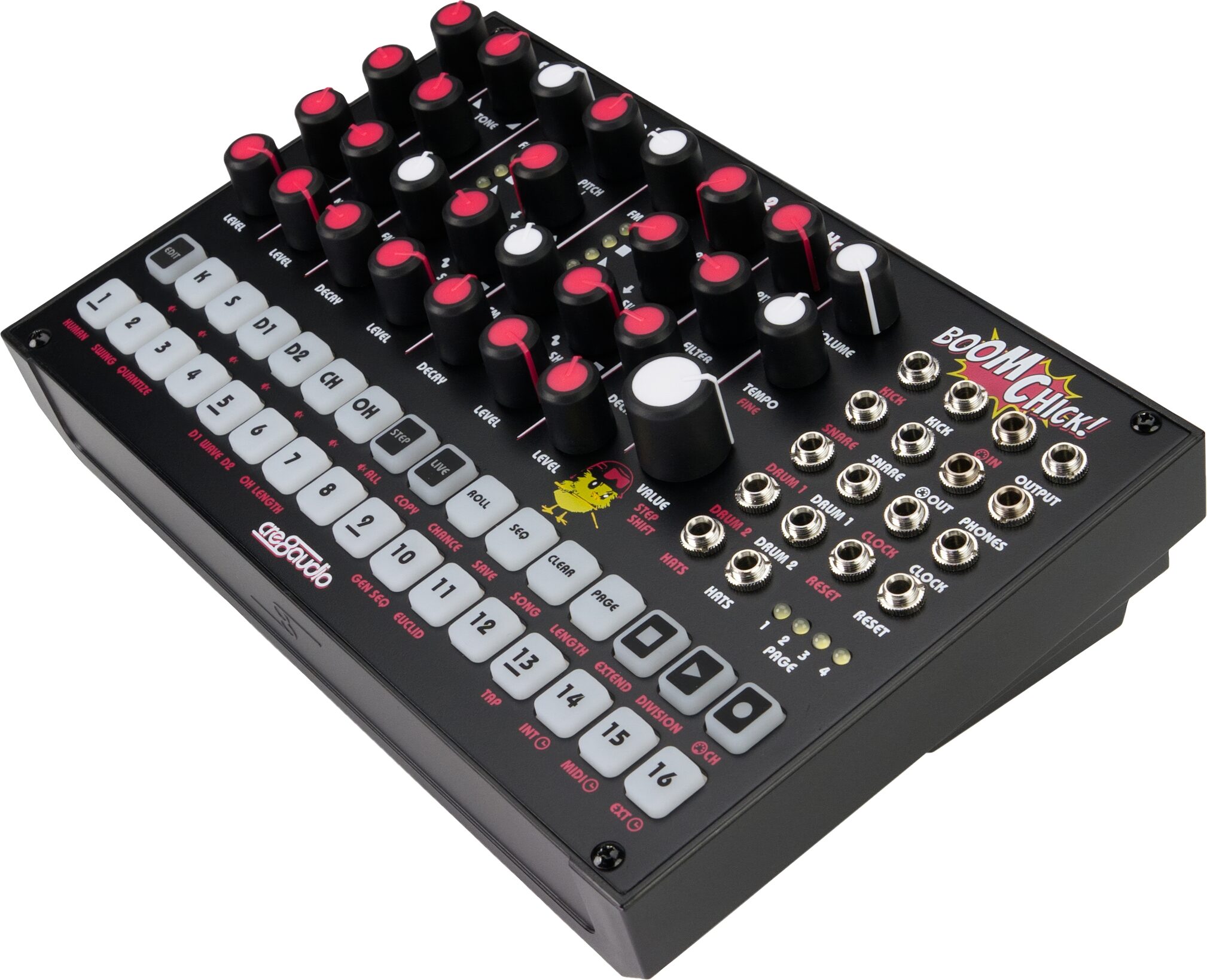 Cre8Audio Boom Chick Pure Analog Drum Machine, New, Action Position Back