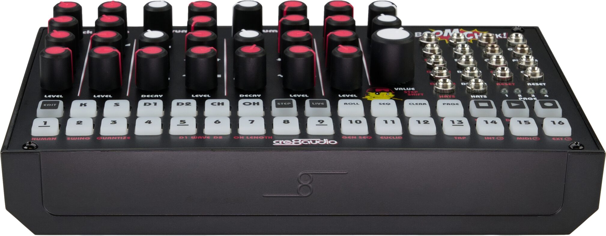 Cre8Audio Boom Chick Pure Analog Drum Machine, New, Action Position Back