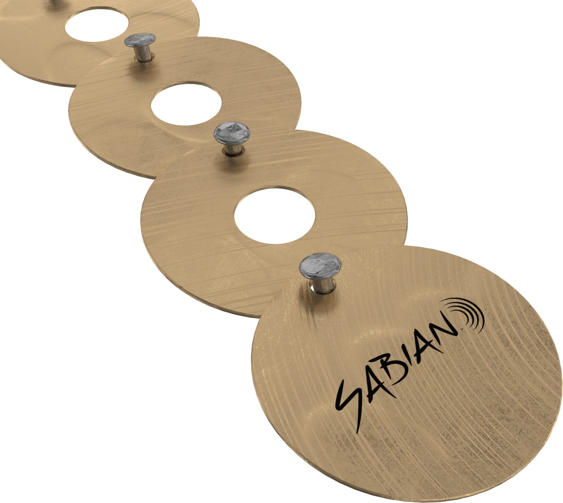 Sabian AA Cymbits O-Zone Sizzle Chain, New, Action Position Back