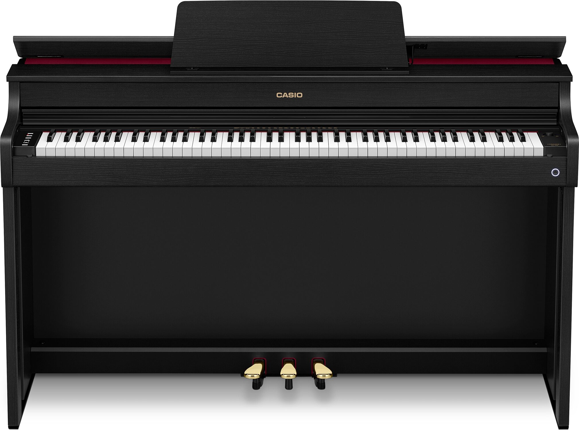 Casio AP-300 Celviano Digital Piano, Black, Action Position Back