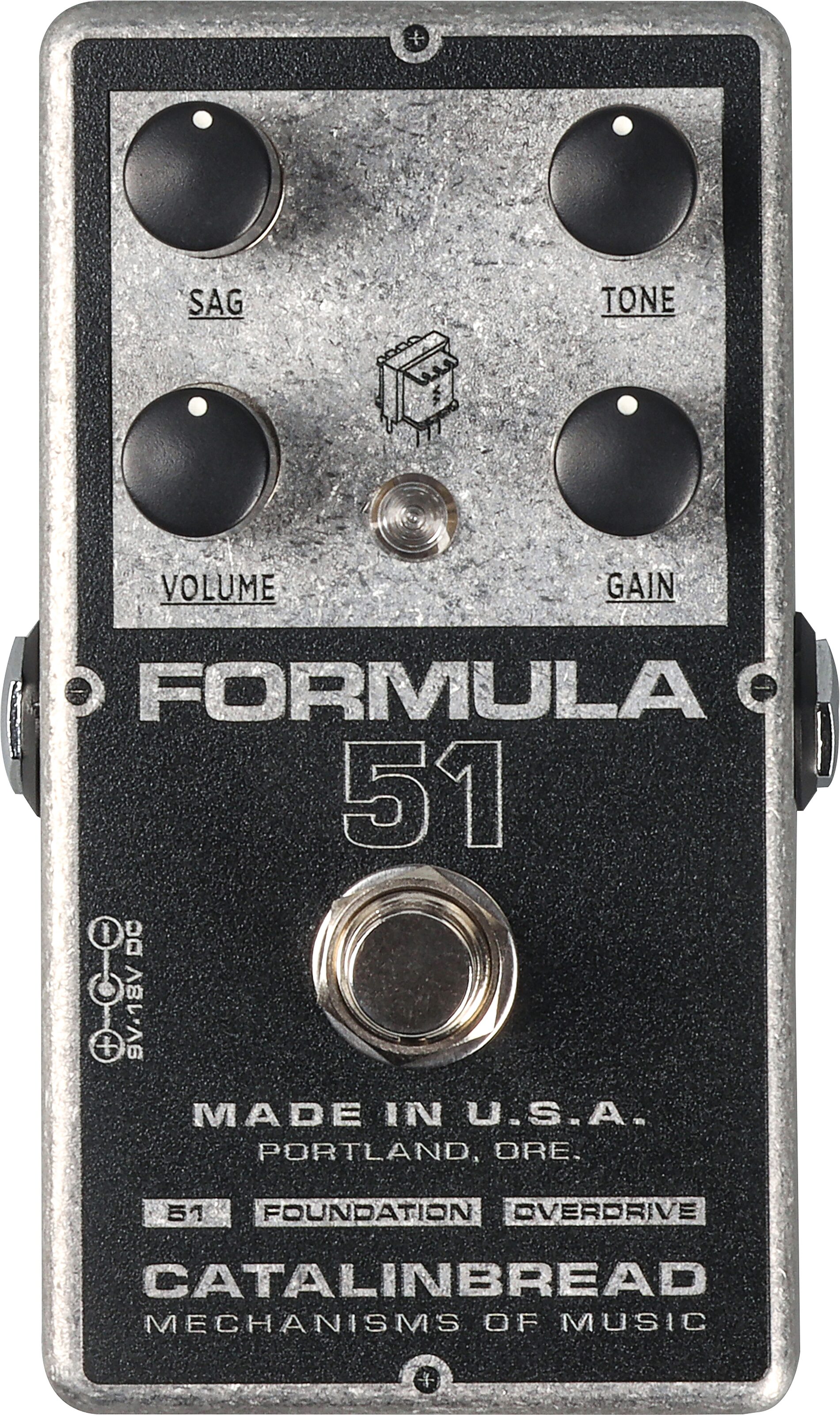 Catalinbread Formula 51 Tweed-Style Overdrive Pedal, Open Box (Very Good), Action Position Back