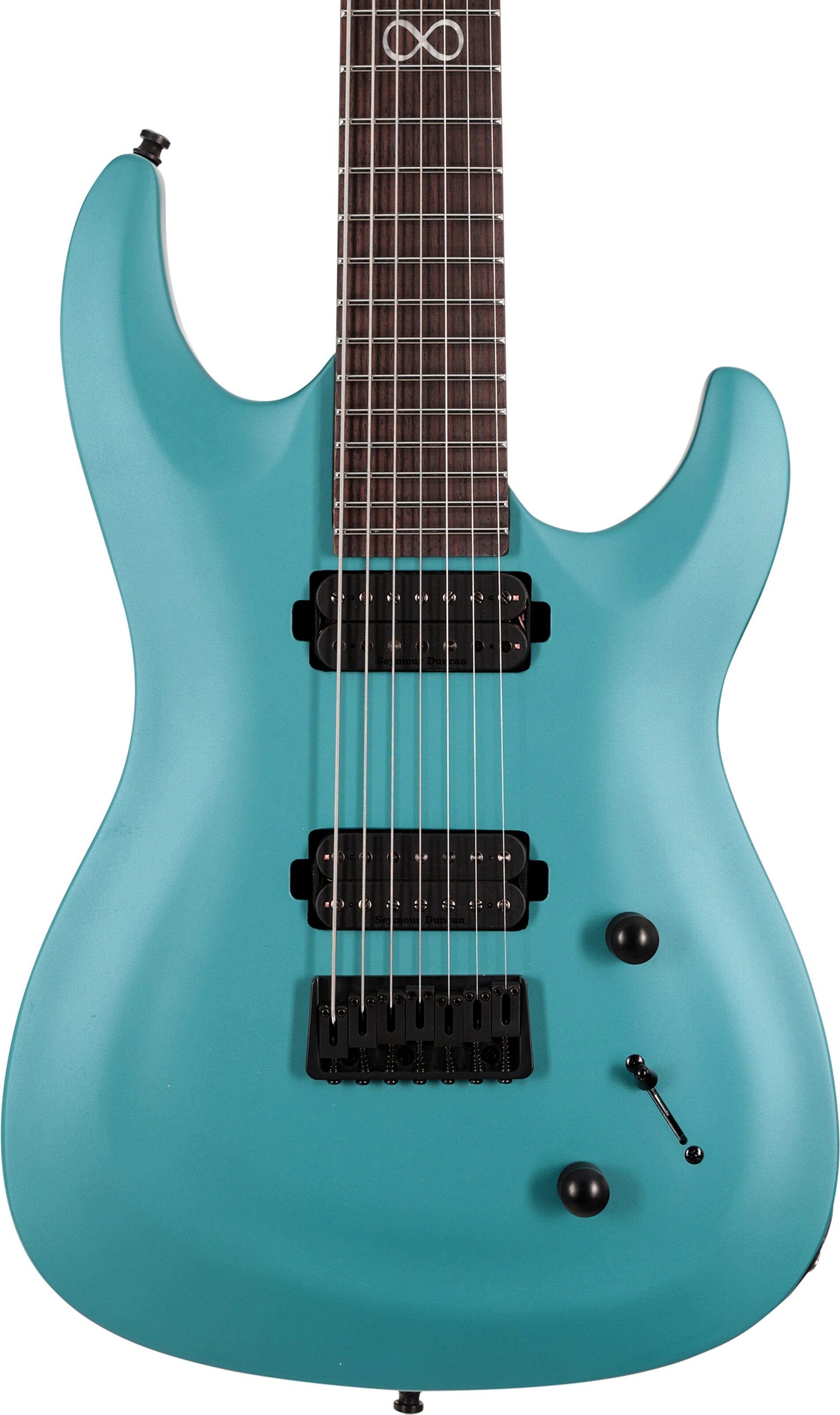 Chapman ML1-7 Pro Modern Electric Guitar, 7-String, Teal Satin Metallic, Open Box (Very Good), Action Position Back