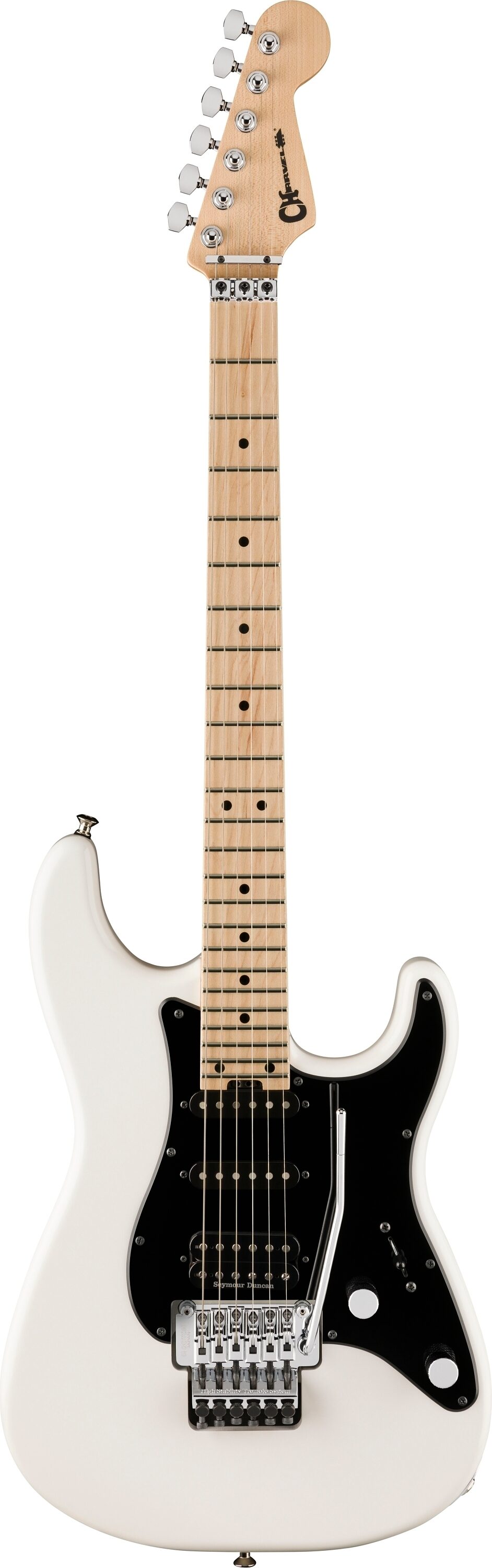 Charvel MJ So-Cal Style 1 HSS FR M Electric Guitar, Snow White, Open Box (Good), Action Position Back