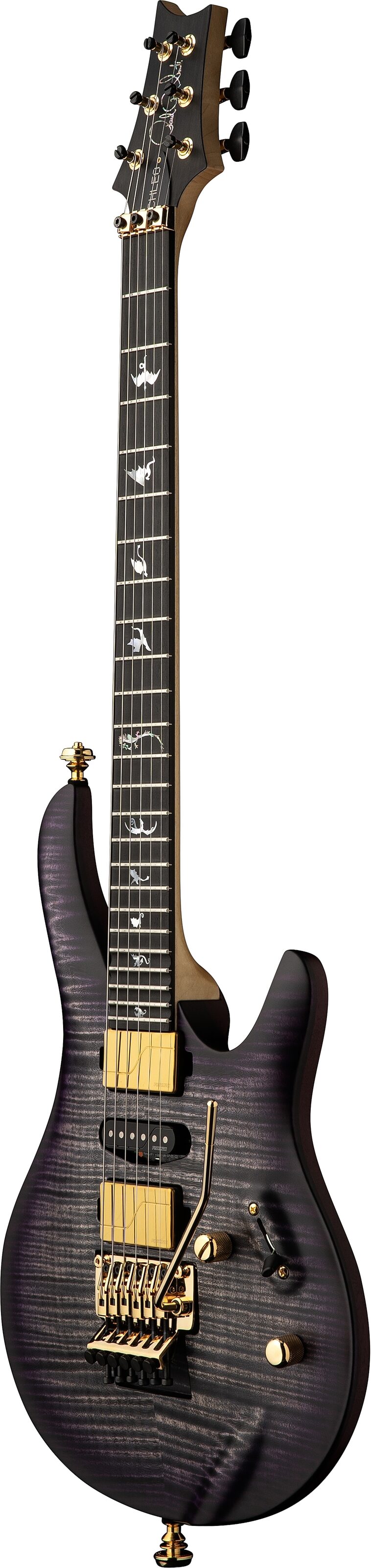 PRS Paul Reed Smith Herman Li Chleo Limited Edition Electric Guitar, Charcoal Purple Wrap Burst, Action Position Back