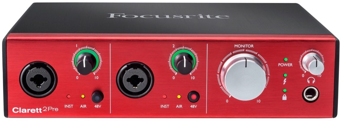 focusrite Clarett 2Pre Thunderbolt2接続-