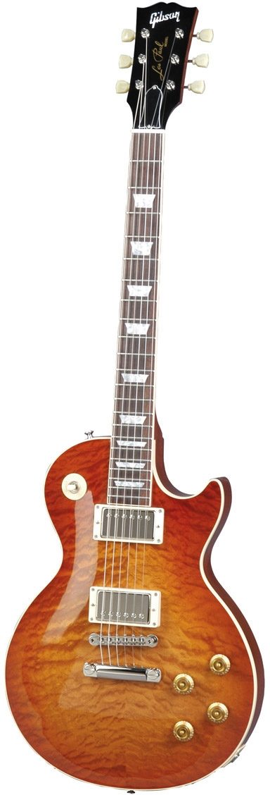 Gibson Class 5 Les Paul Quilt Top Electric Guitar (with Case), Tangerine Burst