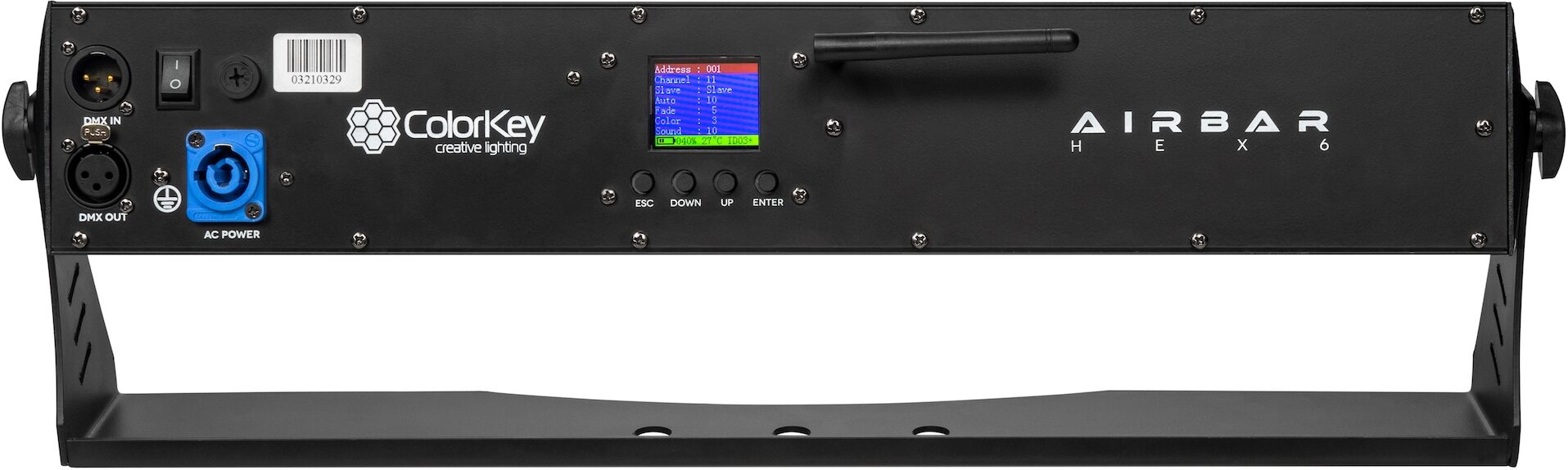 ColorKey AirBar HEX 6 Stage Light, Action Position Back