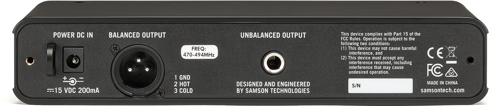 Samson Concert 88x Wireless HH Microphone System with Q6 Microphone, Action Position Front