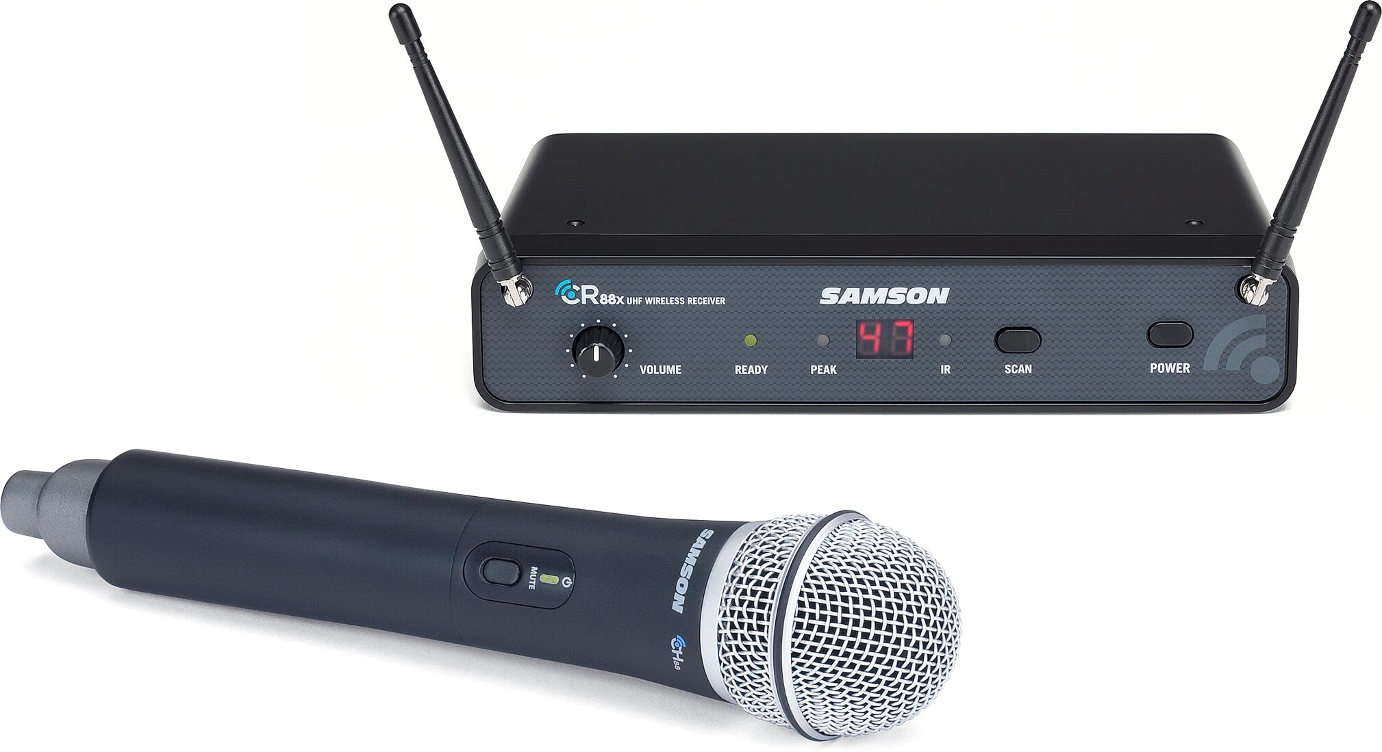 Samson Concert 88x Wireless HH Microphone System with Q6 Microphone, Action Position Front