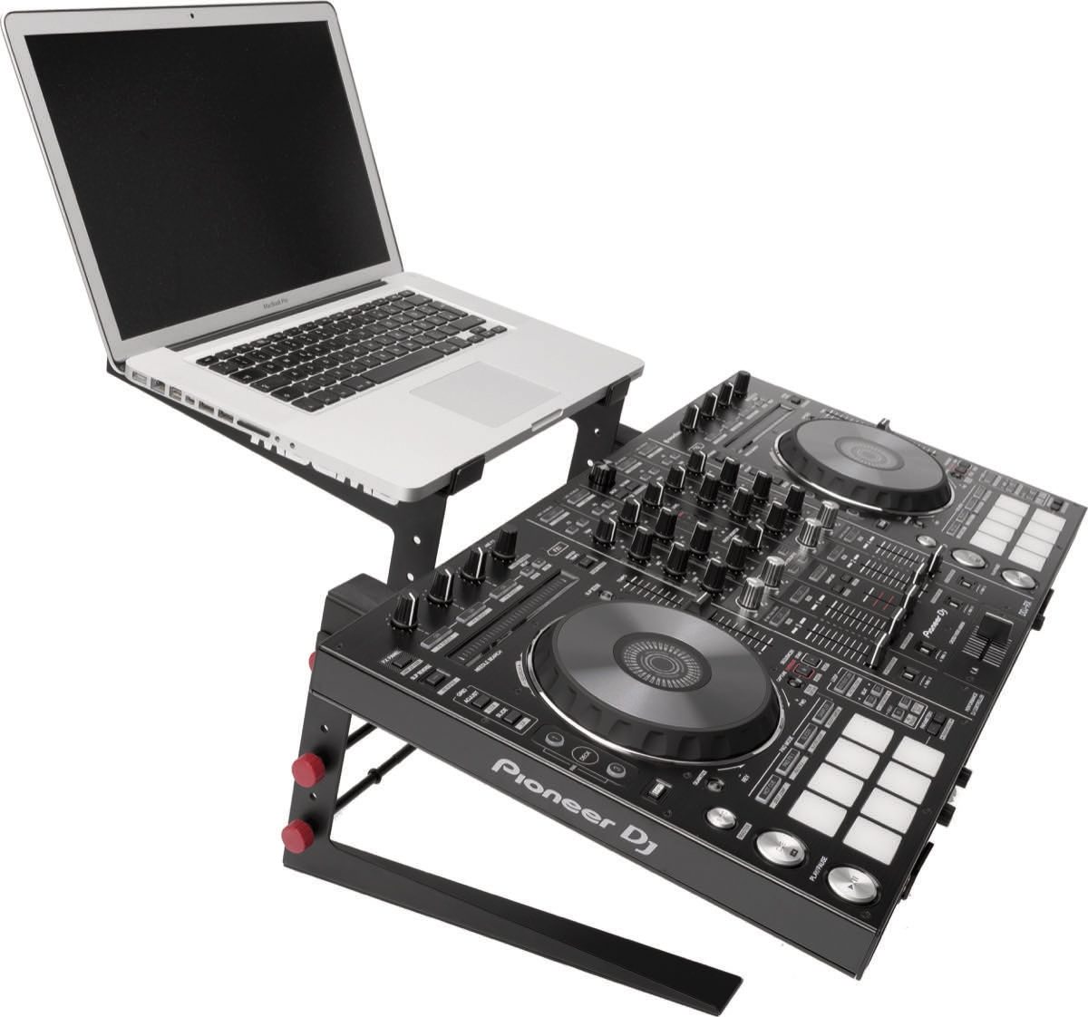 Dual-Locking Keyboard DJ Controller Case Stand w/ Squeeze to
