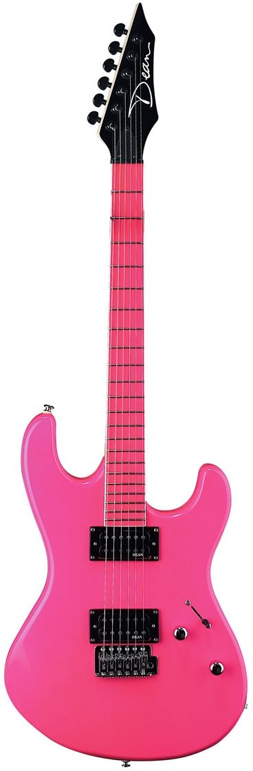 Dean Custom Zone Electric Guitar, Fluorescent Pink