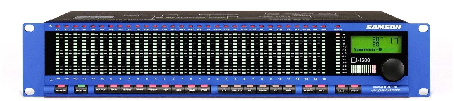 Samson D1500 Digital Real Time Analyzer, Main