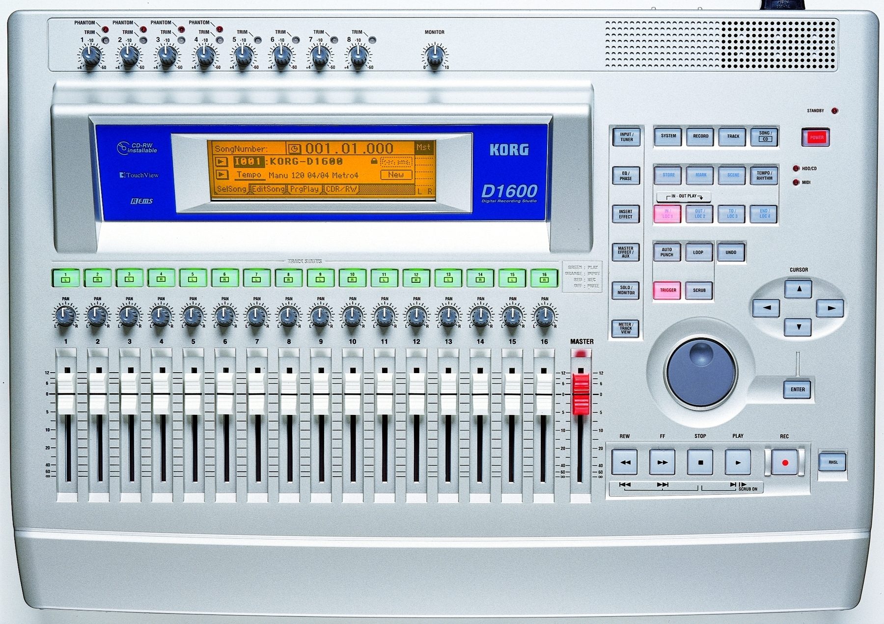 Korg D1600 16-Track Digital Recorder with FREE CDRW 2x8...