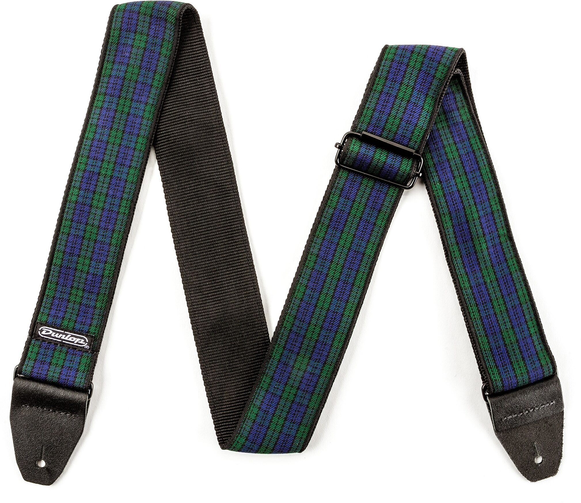 Dunlop Black Watch Plaid Jacquard Strap, New, nolabel