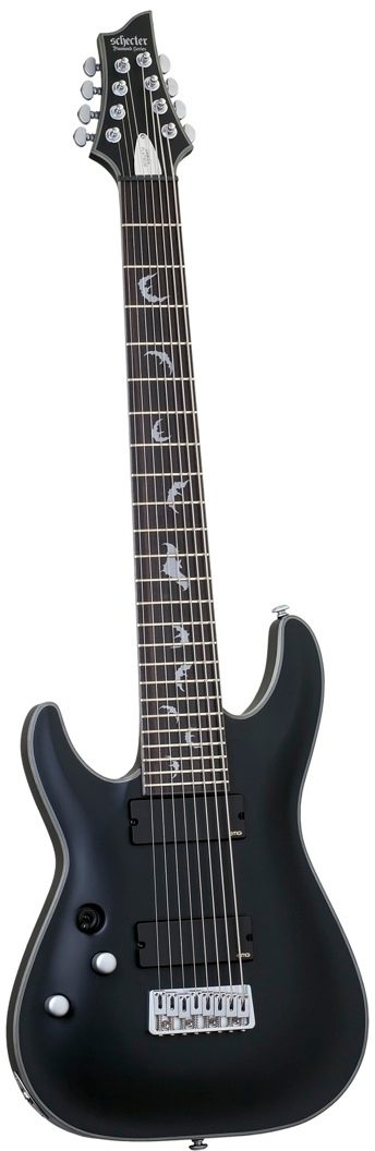 Schecter Damien Platinum-8 Electric Guitar, 8-String Left-Handed