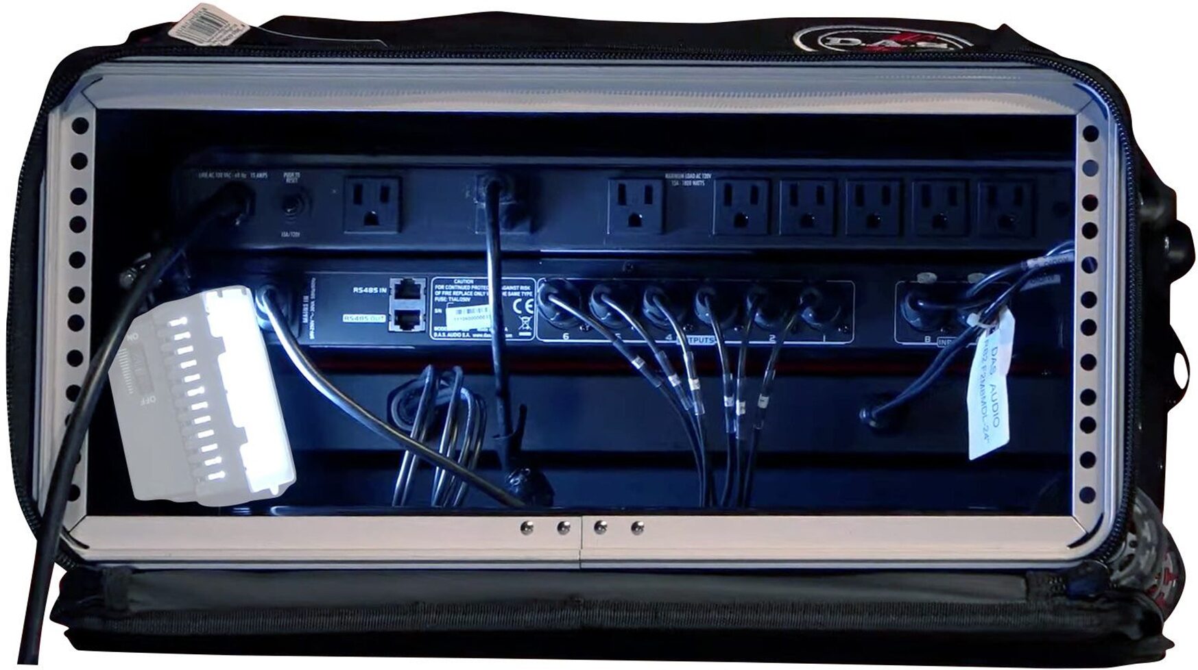 DAS Audio DSP Rackbag Bundle: DSP-226 Loudspeaker System Management Processor in 3U Rack Bag, view