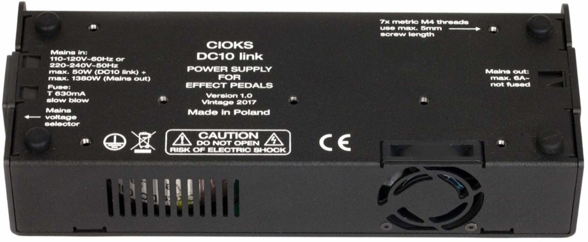 Cioks DC10 Link Pedal Power Supply, Bottom