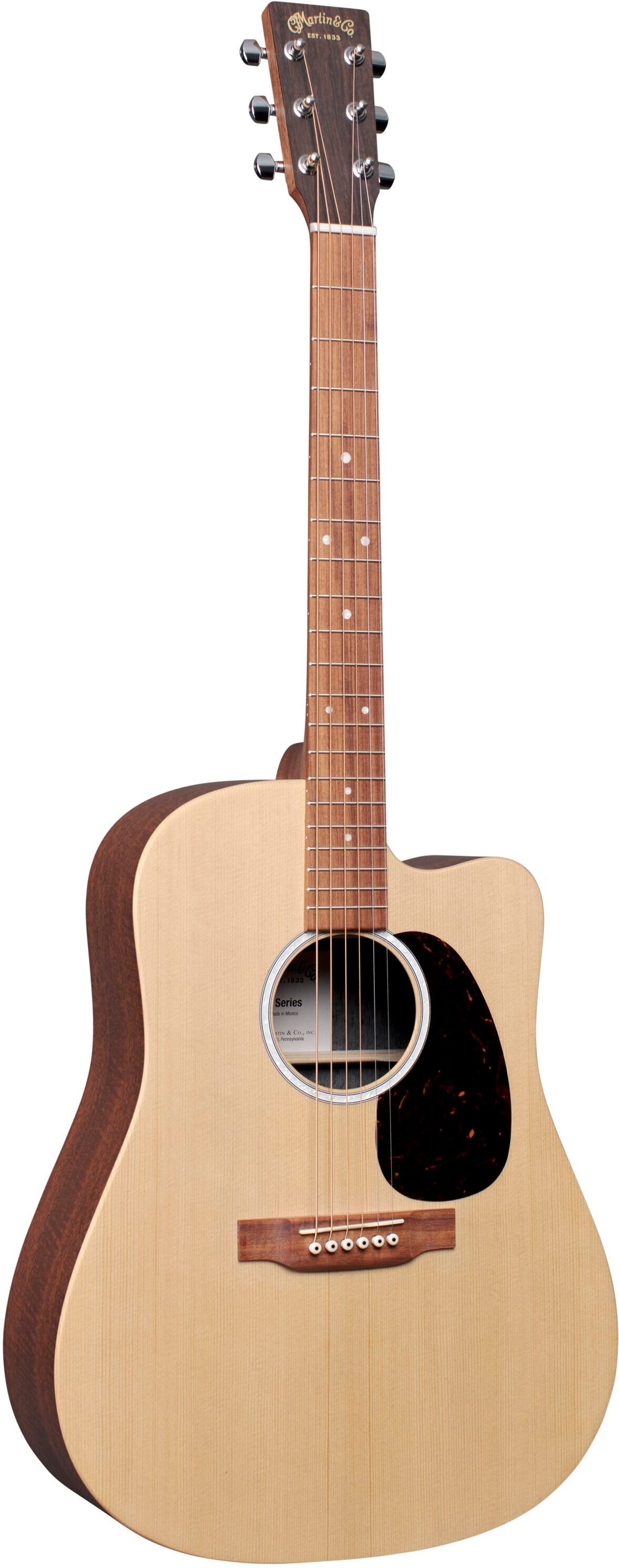 Martin DC-X2E Dreadnought Acoustic-Electric Guitar (with Gig Bag), Main
