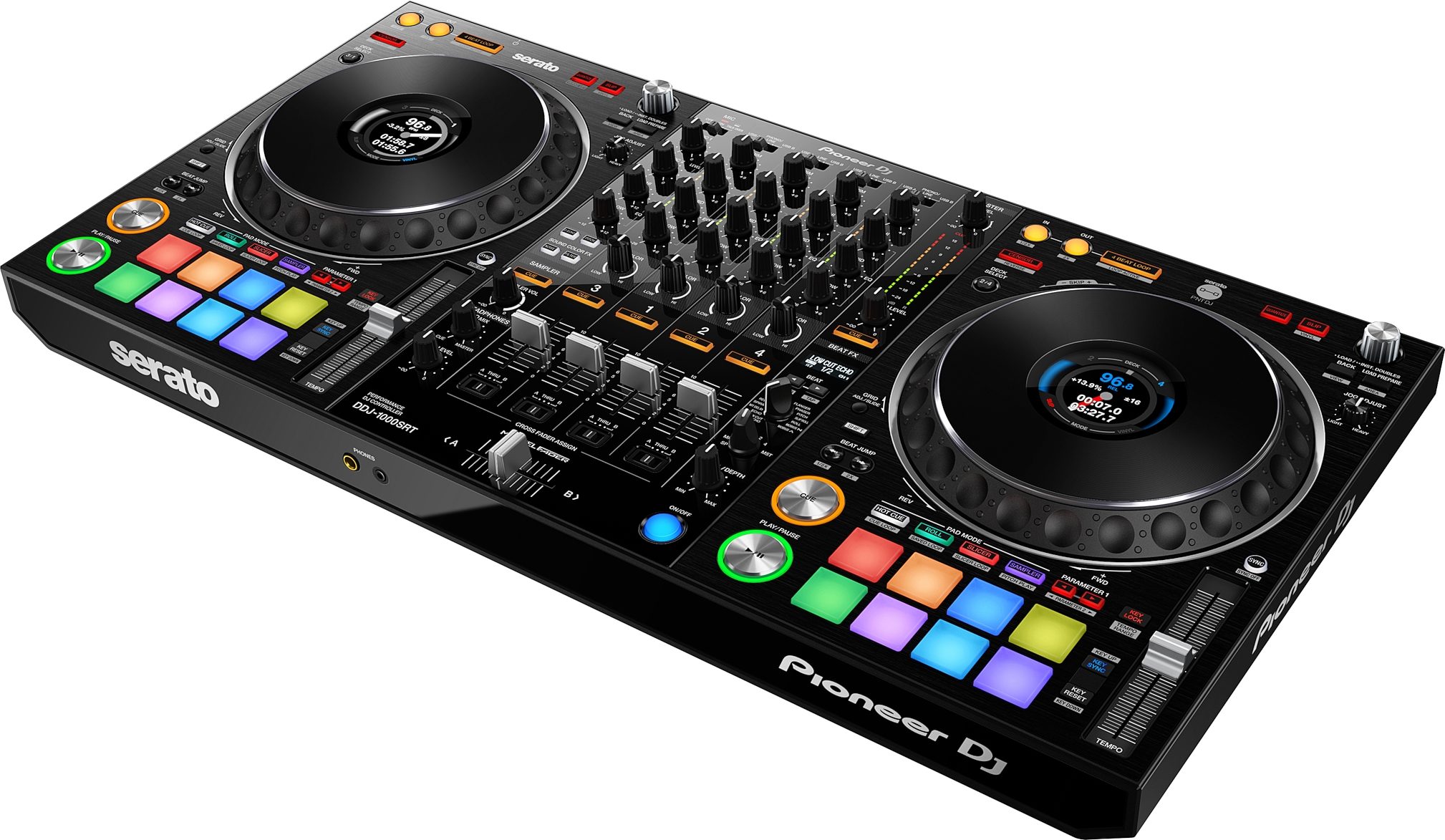 Pioneer DJ DDJ-400 Controller Package with QSC K12.2 Speakers