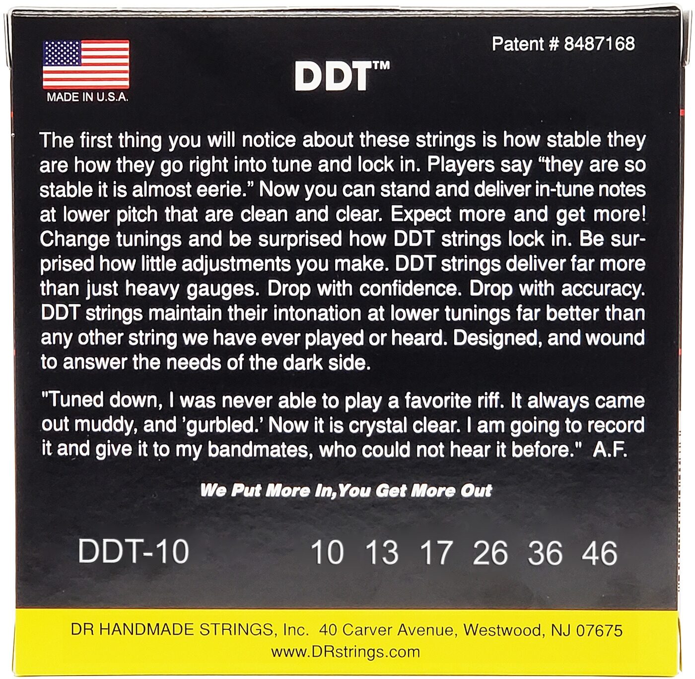 DR Strings DDT Drop Down Tuning Electric Guitar Strings, Medium, 10-46, view