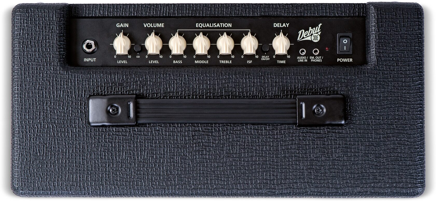 Blackstar Debut 30E Guitar Combo Amplifier (30 Watts, 1x10"), Black, Action Position Back