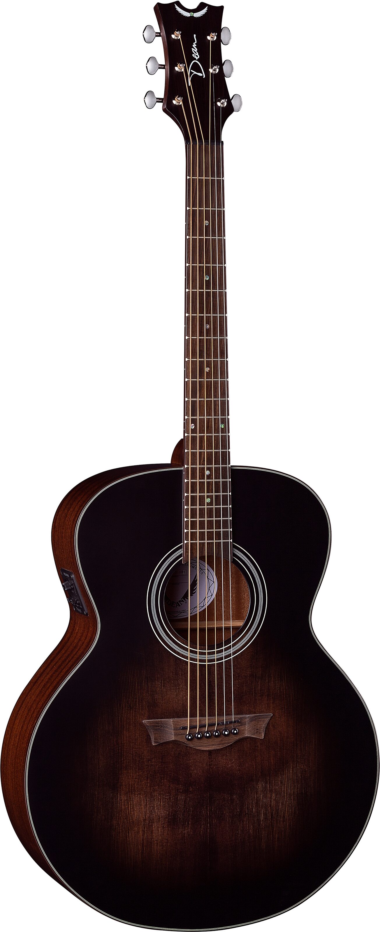 Dean St. Augustine Jumbo Acoustic-Electric Guitar, Action Position Back
